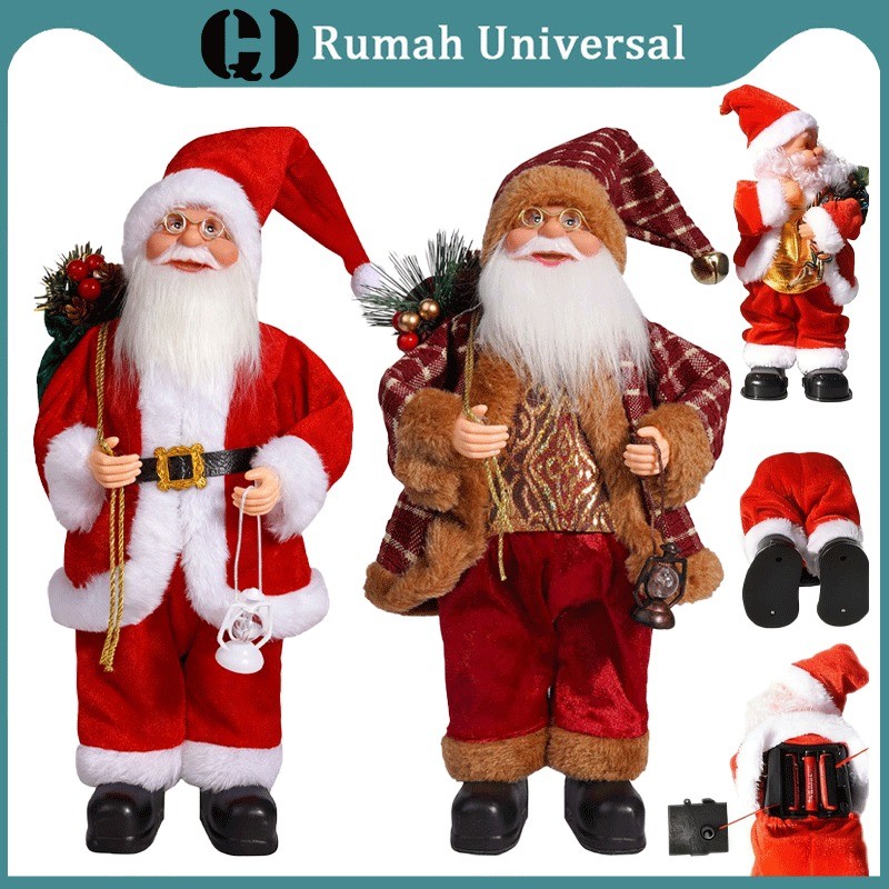 Santa Claus Figurine Decoration Boneka Santa Claus Christmas