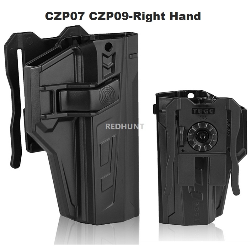 CZ P07 CZ P09 OWB Gun Holster Tactical Hunting Waist Paddle Pistol Handgun Holster Case Outside Wais