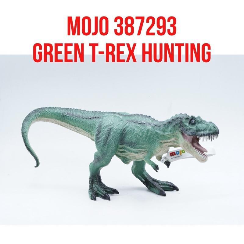 MOJO 387293 Green T-Rex Hunting Tyrannosaurus Rex Jurassic Prehistoric Dinosaur Dinosaurs Dino Dinos