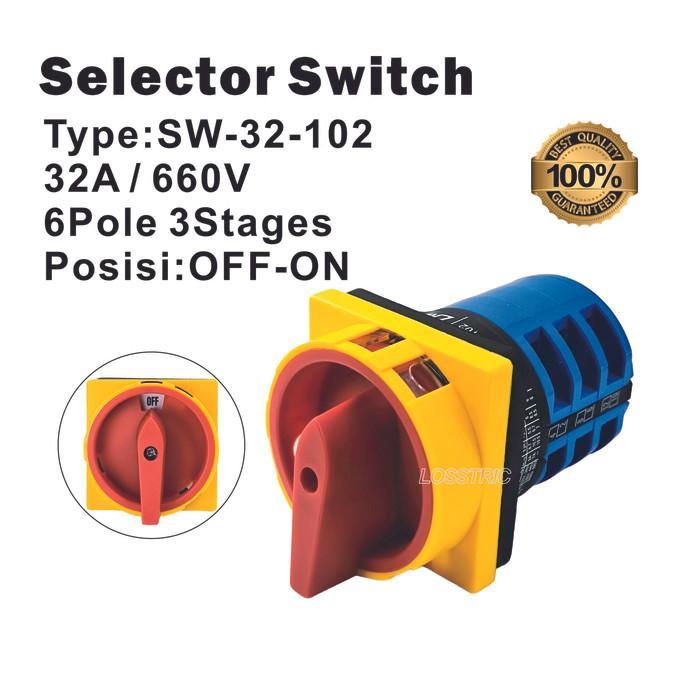 Cam Switch / Selector Switch OFF-ON 32A