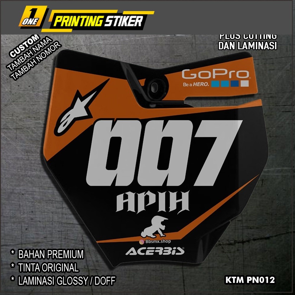 Decall Papan Nomor Ktm 85 Sticker Decall Papan Nomor Ktm 85 Sticker Decall Papan Nomor Ktm 85Sticker