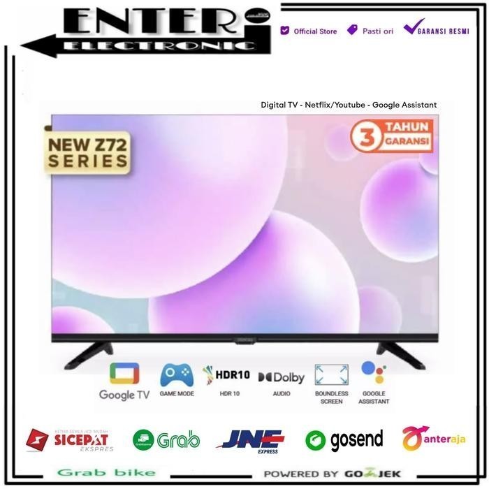 COOCAA SMART TV LED GOOGLE TV 32 40 43 INCH COOCAA 32Z72 40Z72 43Z72 - 43 inch+Bracket