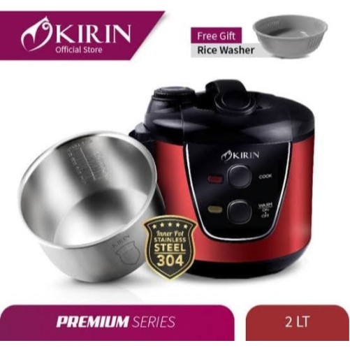 Kirin Magic Com Rice Cooker KRC-389 Stainless 3in1