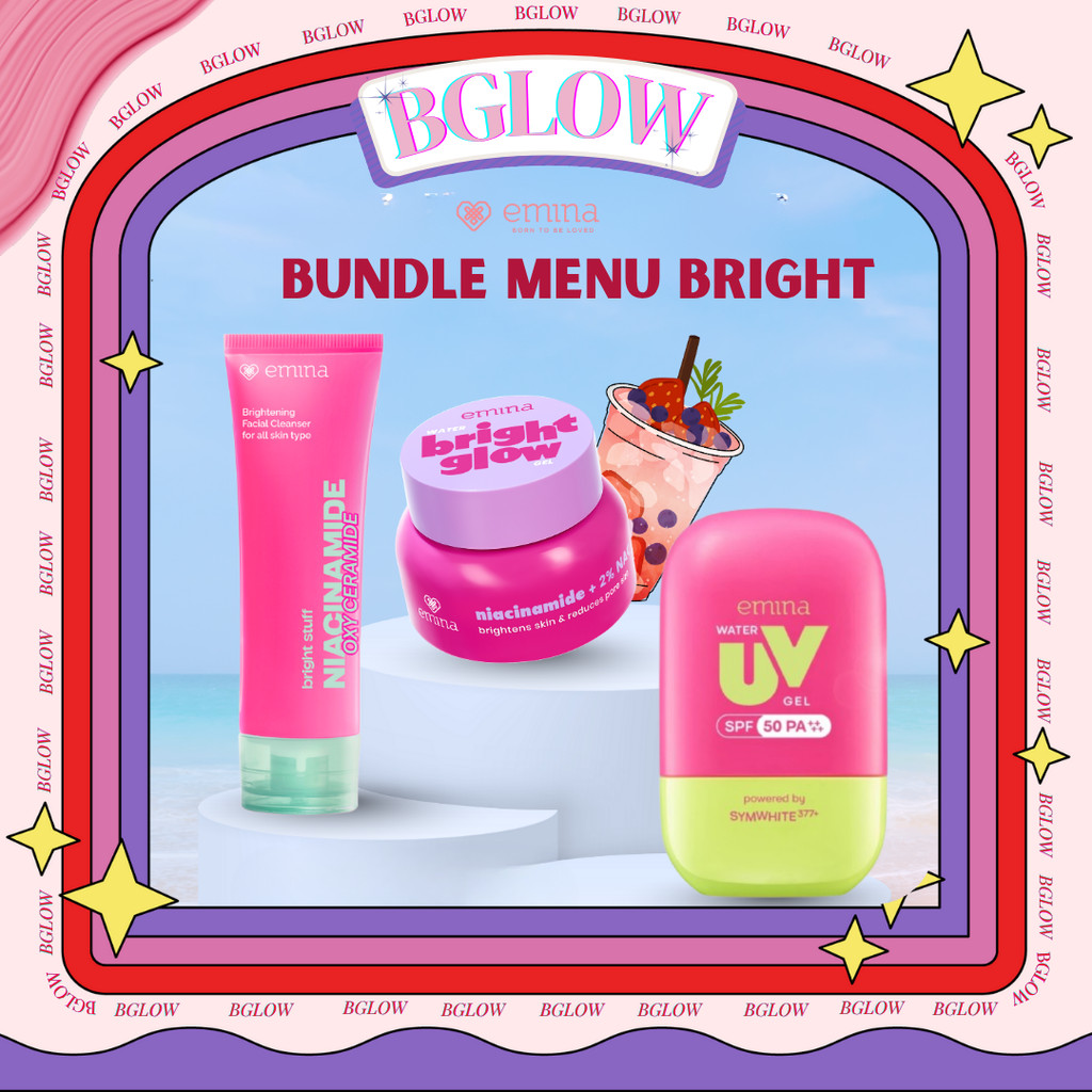 Emina Skin Diner Package 3Pcs Bundle Menu Bright | PAKET ISI 3 | Paket Skincare Remaja Mencerahkan |
