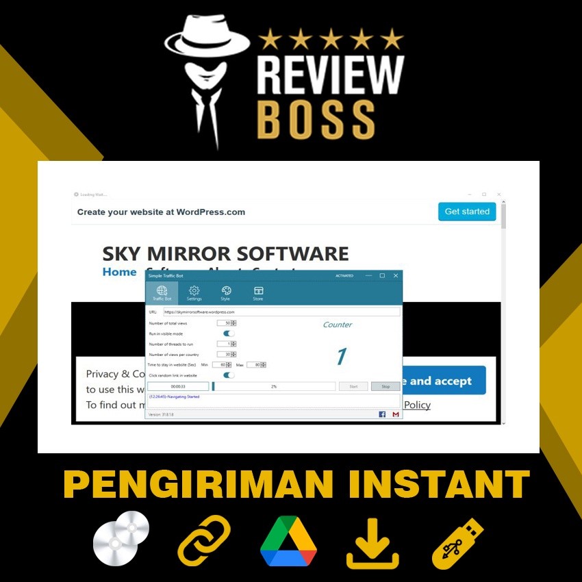 APLIKASI BOT MENINGKATKAN PENGUNJUNG WEBSITE AUTO TRAFFIC GENERATOR ULTIMATE FULL VERSION LIFETIME B