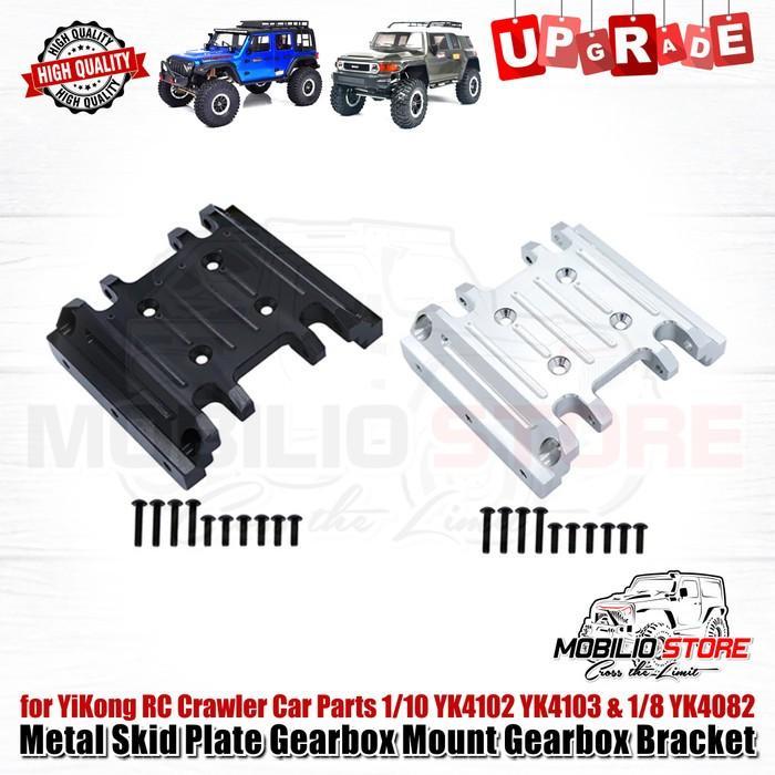 Upgrade Metal Skid Plate Gearbox Mount for YiKong YK4102 YK4103 YK4082 - Silver 2 Mount