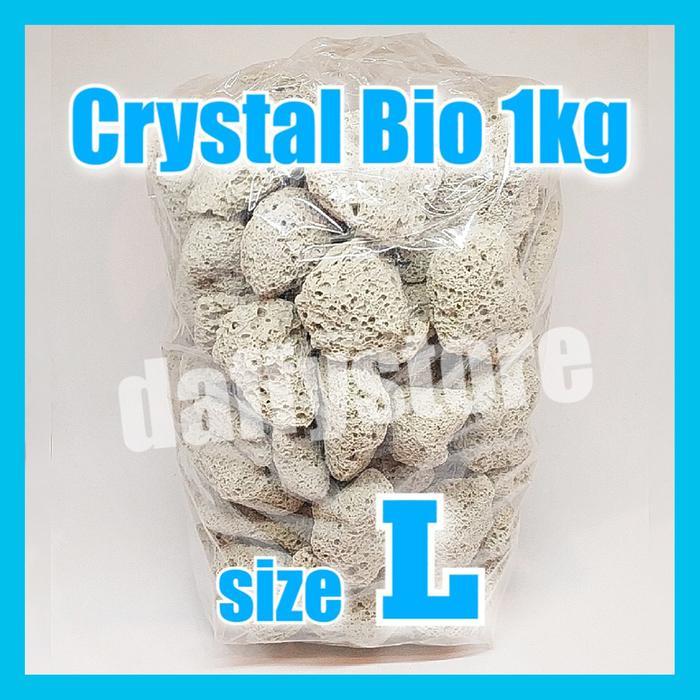 Klik Petfood Media Filter Crystal Bio 1KG untuk akuarium kolam