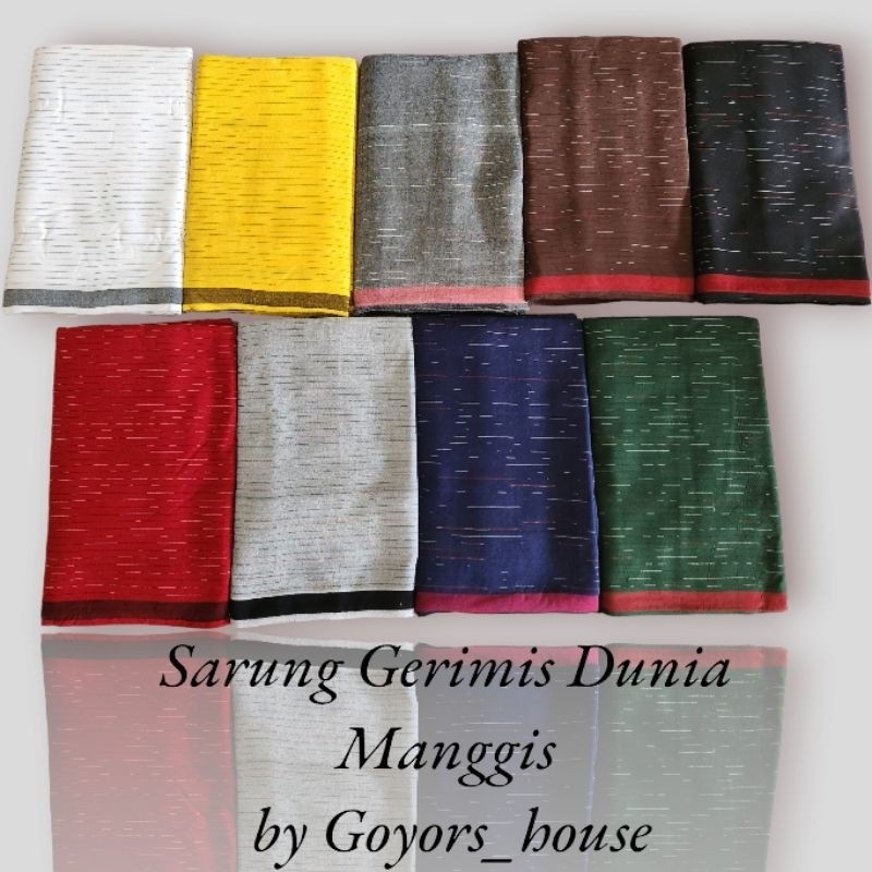 TERBAIK MOTIF UNIK - Sarung Goyor Tenun Asli Polos Gerimis EX009