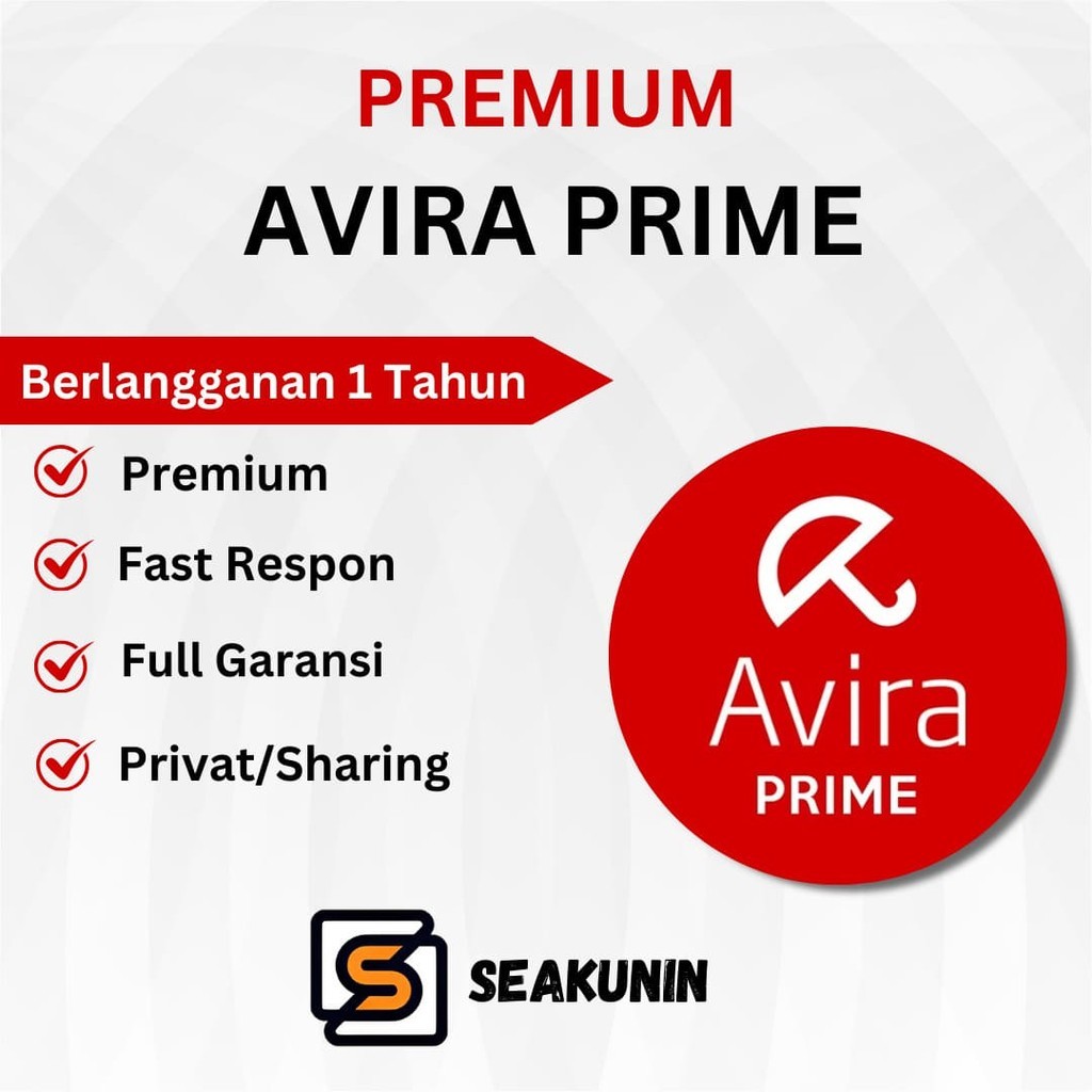 Avira Prime Premium 1 Tahun Bergaransi