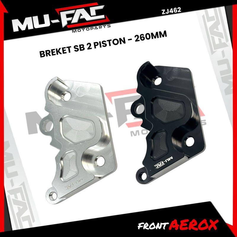 BREKET KALIPER 2 PISTON SAMURAI 260mm AEROX BREKET SAMURAI 2PISTON 260mm