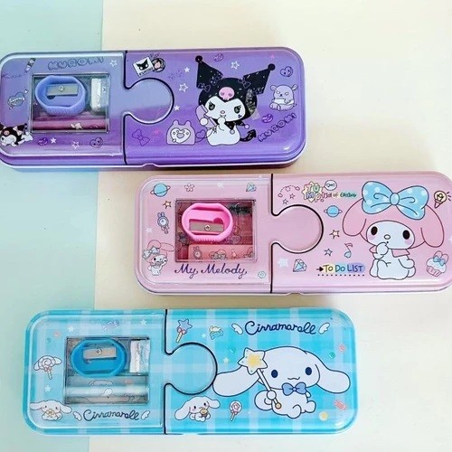 Kotak Pensil Anak Berkarakter / Tempat Pensil Lucu Unik 2 Tingkat Murah ORIGINAL