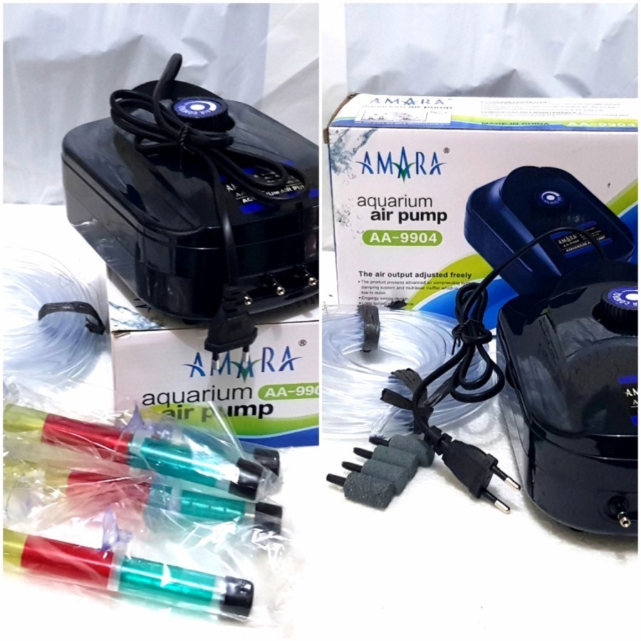 Paket aerator 4 Lubang AMARA AA 9904. Aerator aquarium