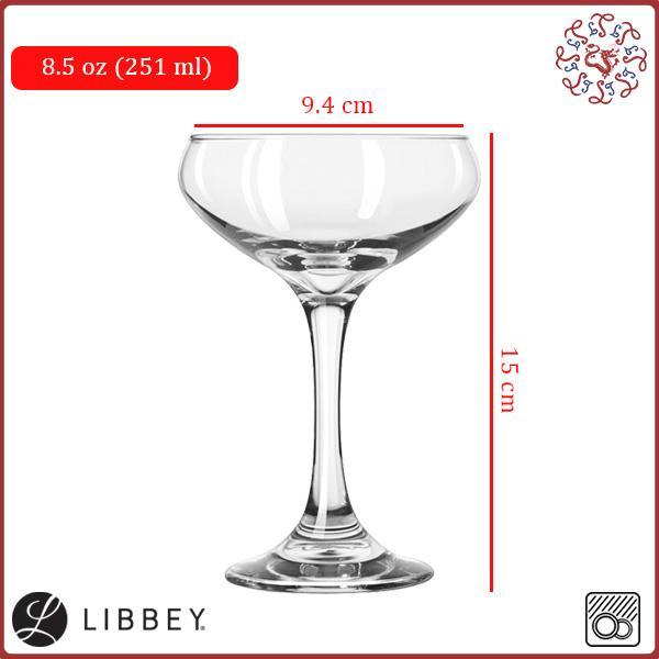 s b LIBBEY Cocktail Coupe Glass / Gelas Koktail 251 ml #3055l