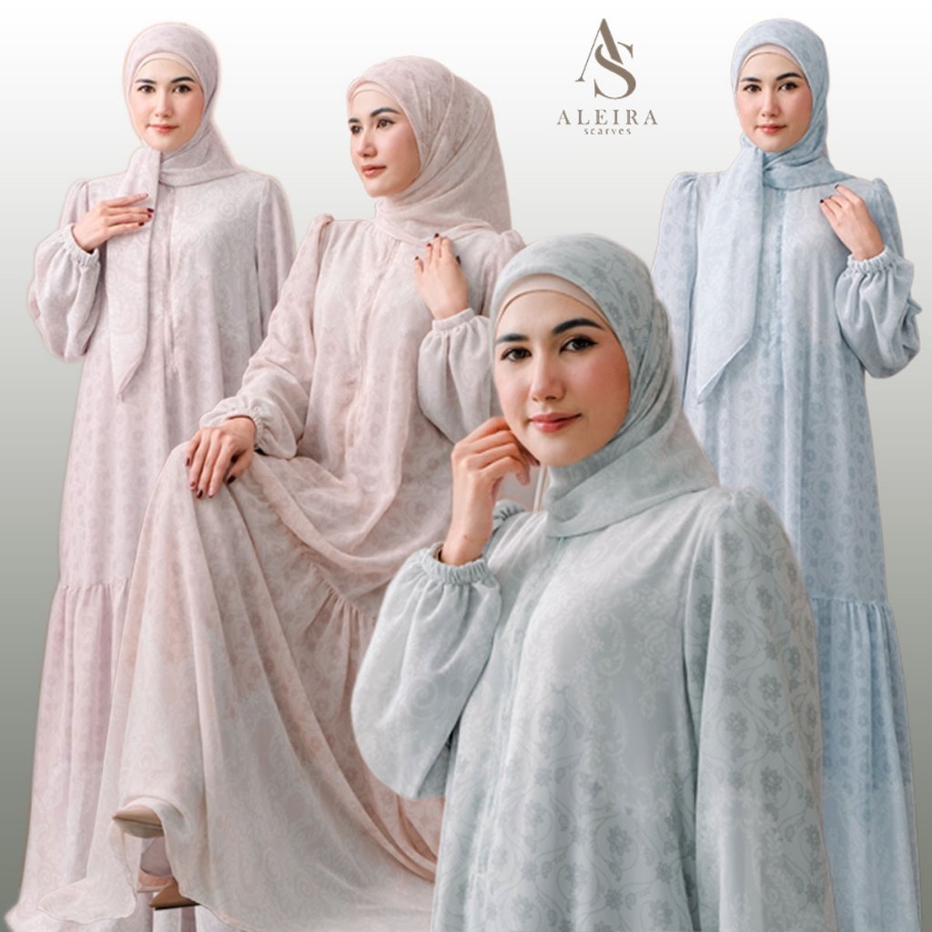 ALEIRASACRVES - Dress mazaya series - set dress hijab - setelan gamis - abaya motif - set dress prem