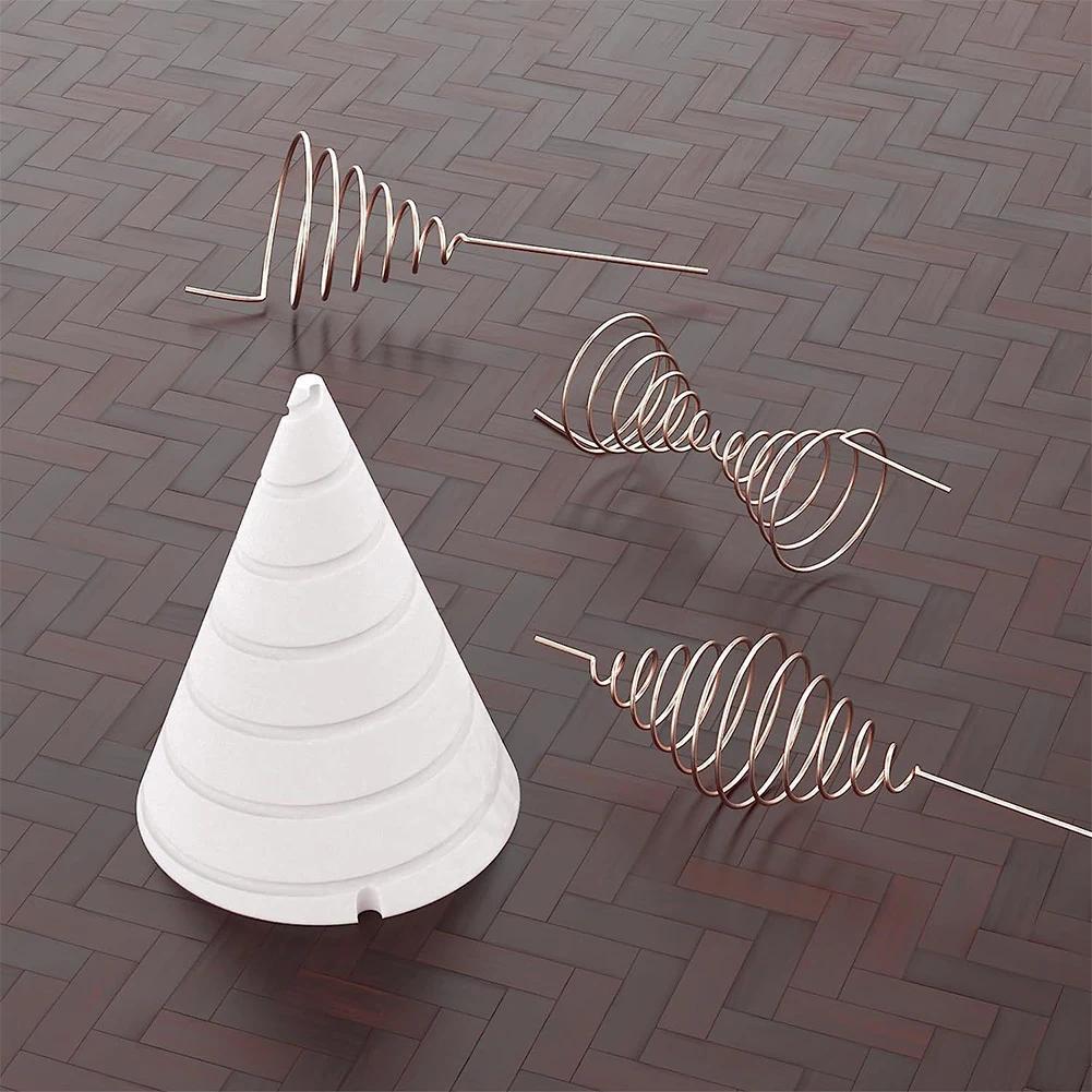 Reusable Gardening Wire Antenna Jigs Essential Gardening Tool White Spiral Coil Wire Winding Tool Fi