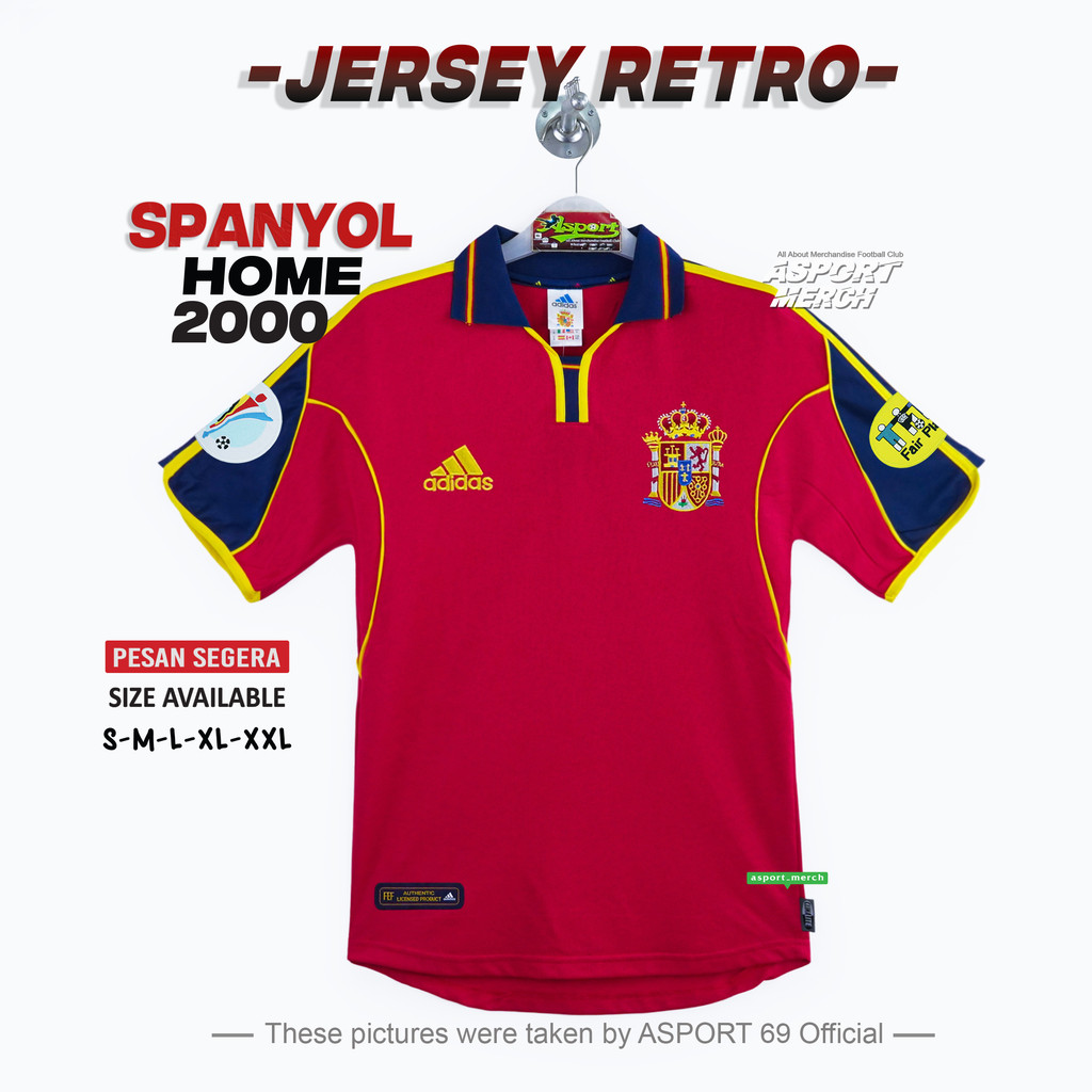 JERSEY SPANYOL HOME 2000 RETRO SPAIN HOME 2000 VINTAGE