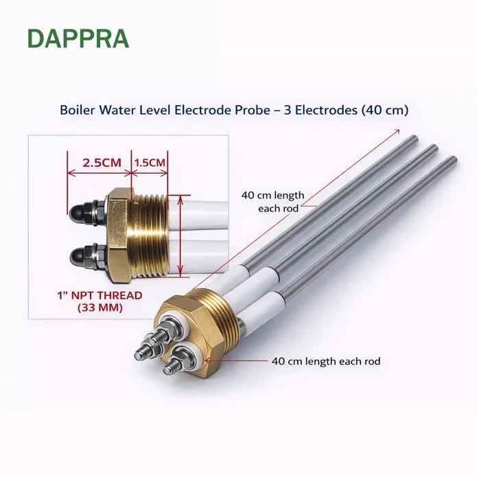 Boiler Water Level Sensor Electrode Probe 3 Stick 1 Inch water level electrode rod OJ94