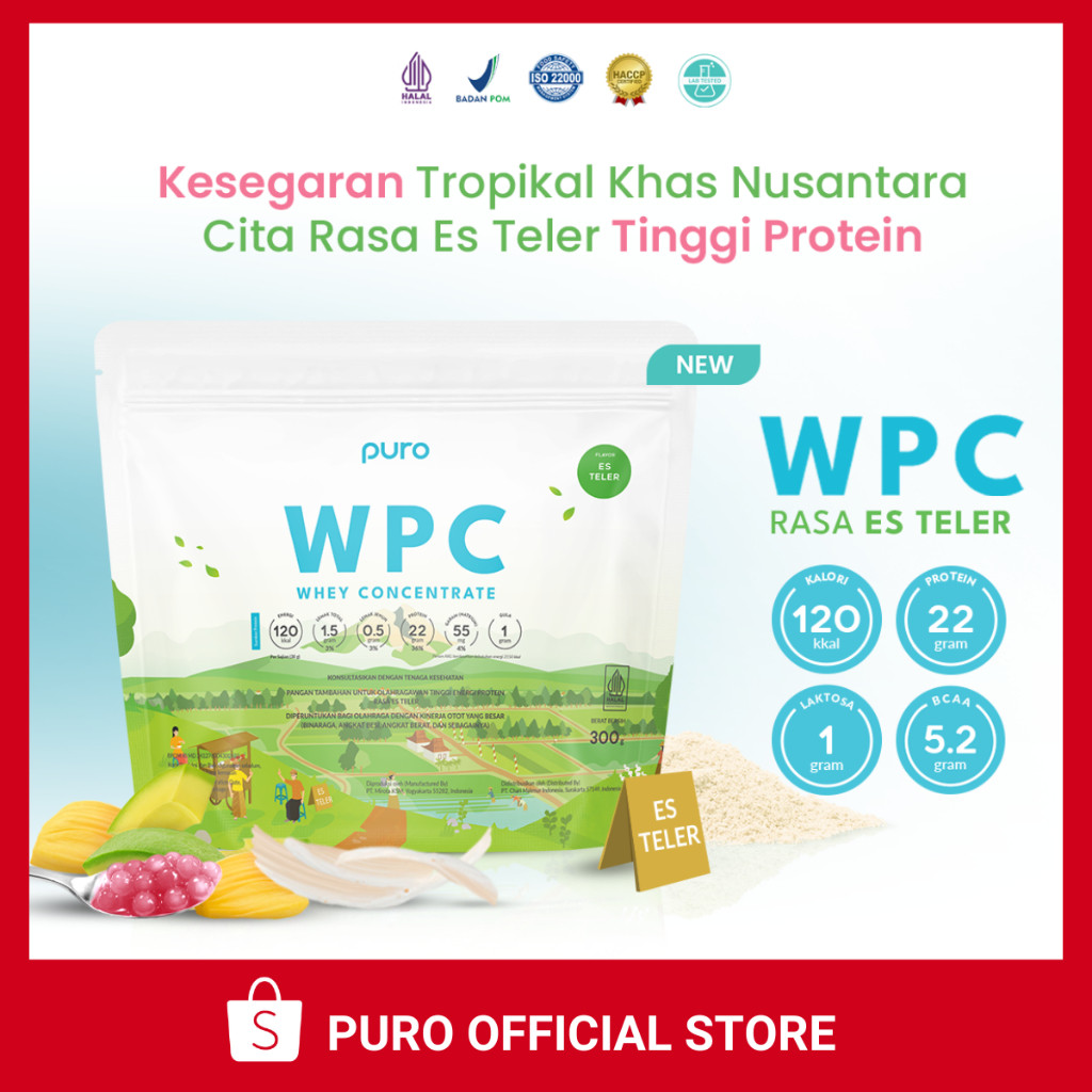 PROMO PURO WPC WPRO Whey Protein Concentrate 300gr