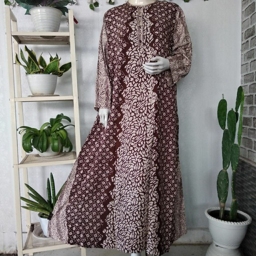 Daster Luza Original (Ld124,Pb140) Longdress Jumbo Busui Paula Batik Butik Pekalongan