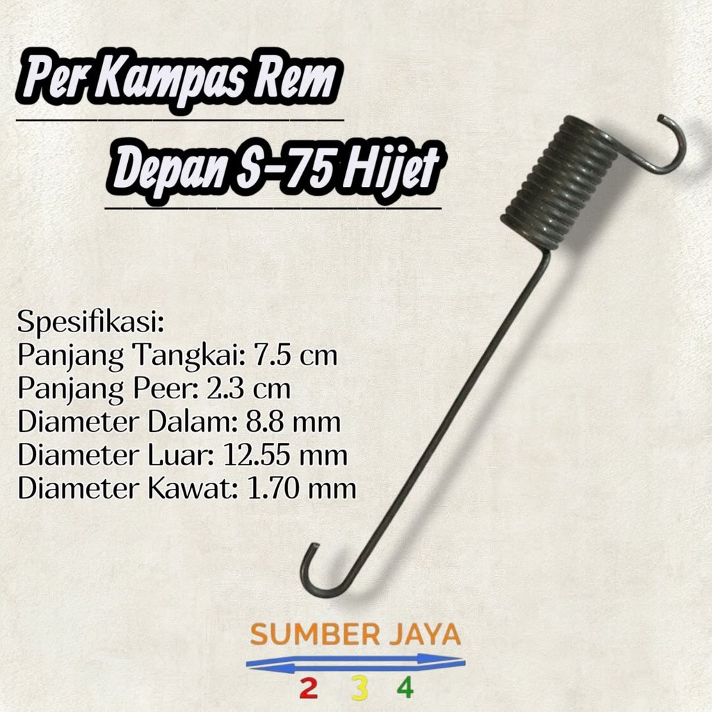 Per Kampas Rem Depan S-75 S75 S 75 Hijet | Per Pirodo Hijet S 75