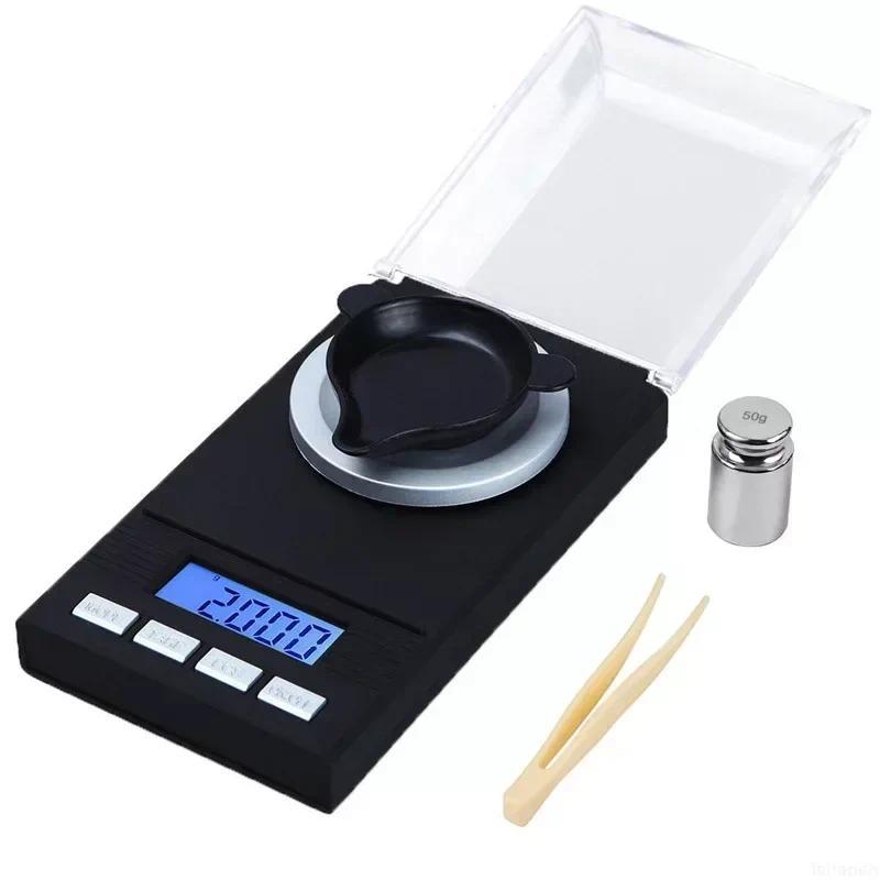 Small Experimental Electronic Balance Scale 0.001g Weighing Powder Medicine Milligrams Diamond Carat