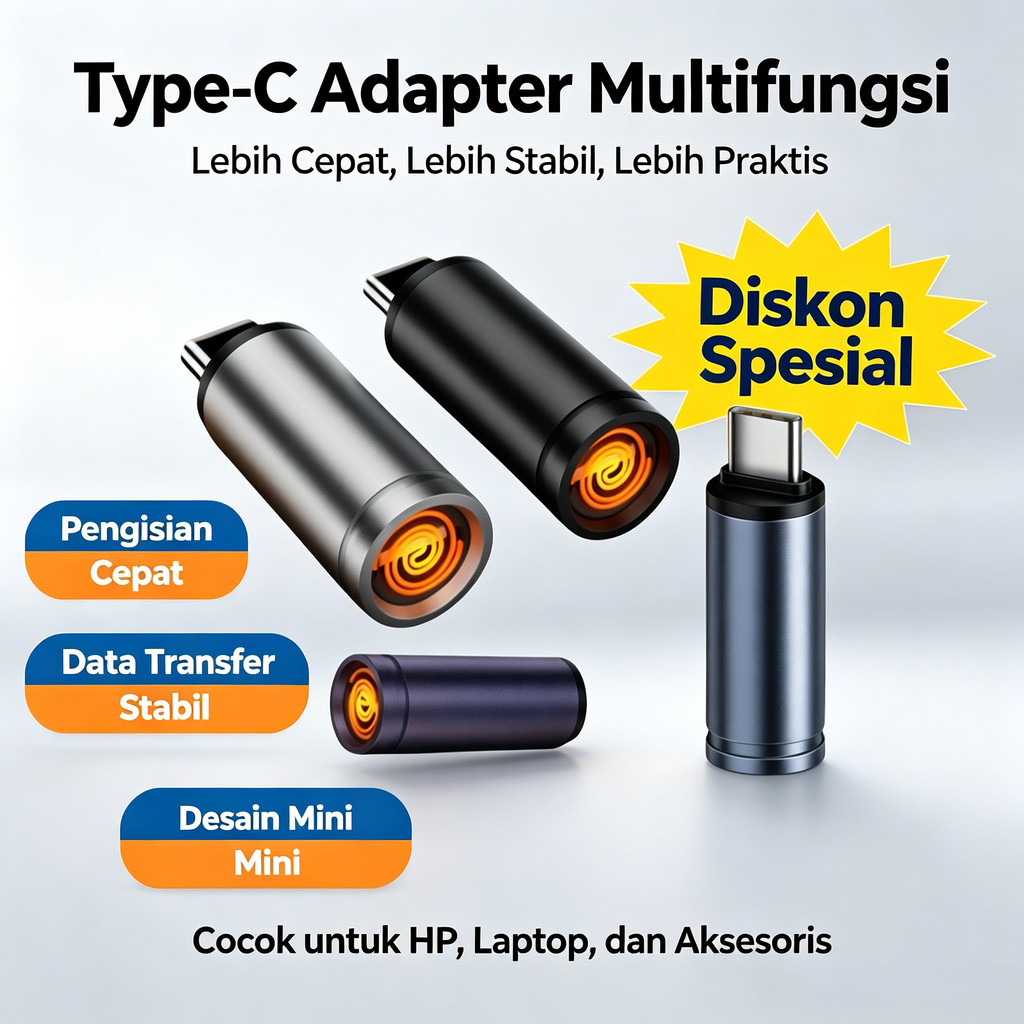 Lighter Pematik Rokok Elektrik  USB C Tanpa Api Desain Portable (Mini)