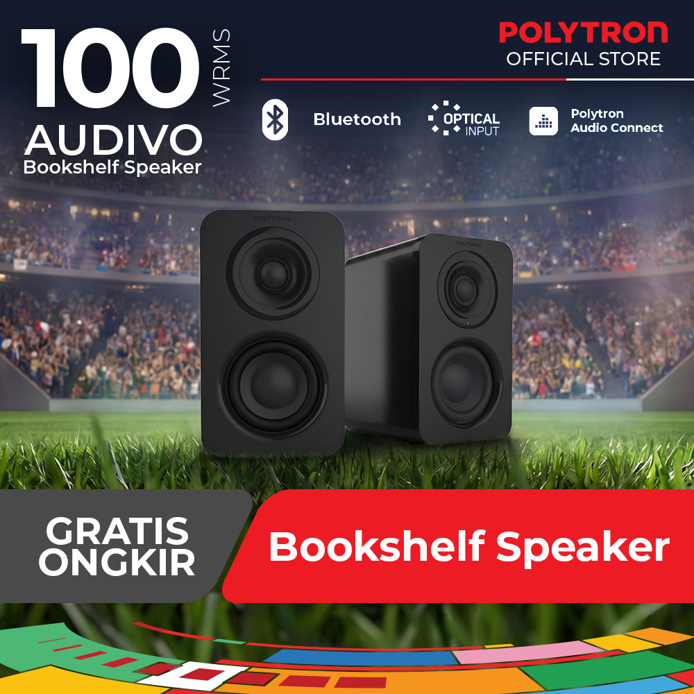 Polytron Active Bookshelf Speaker Audivo PHS 5B