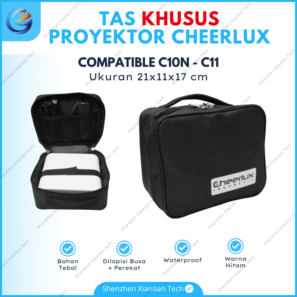 Tas Proyektor Cheerlux C10N - C11 Handcarry | Tas Proyektor Mini Cheerlux Waterproof