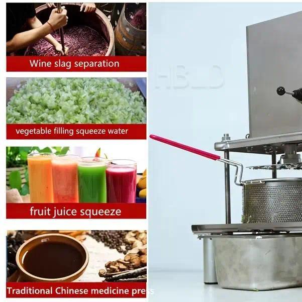 Stainless Steel Vegetable Filling Squeezer Household Kitchen Fruit Juice Press Vegetable Dehydrator 
