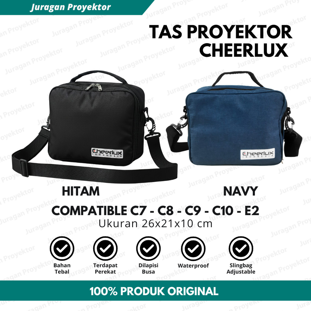 Tas Proyektor CHEERLUX C7 - C8 - C9 - C10 - E2 Waterproof | Slingbag Mini Projector Cheerlux Adjusta