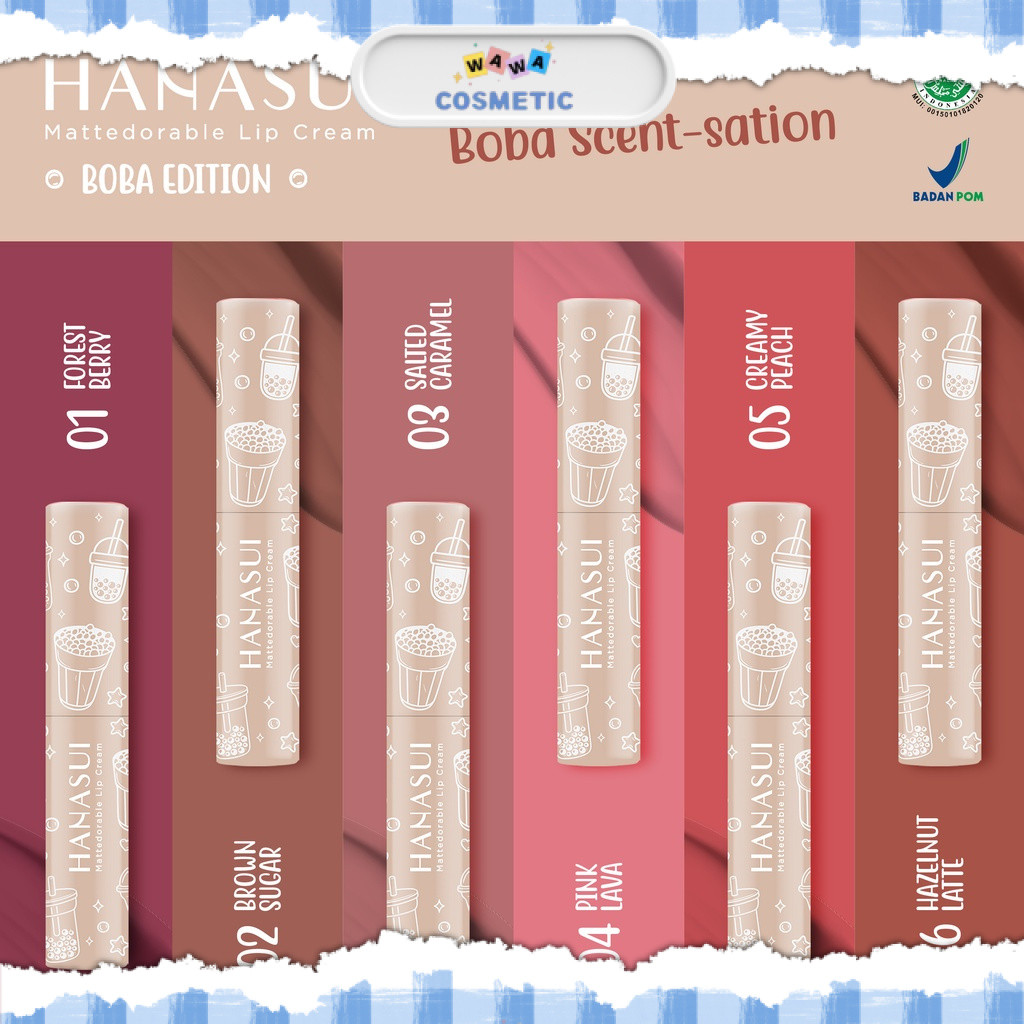 WAWA - HANASUI MATTEDORABLE LIP CREAM | MATTE LIPCREAM LIPSTICK