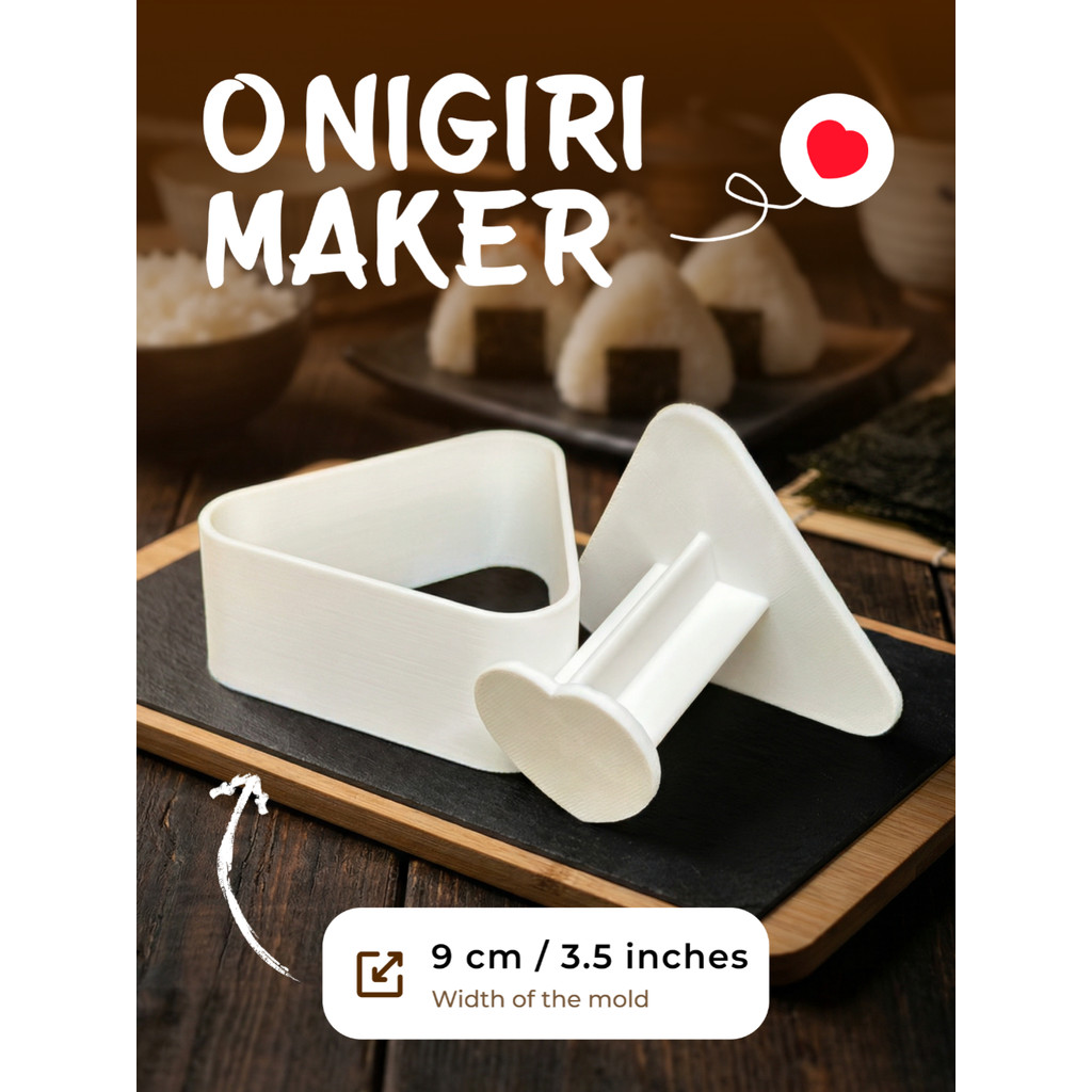 Cetakan onigiri mold press segitiga onigiri maker