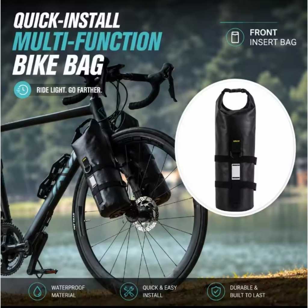 Foto Enlee Tas Touring Turing Front Fork Garpu Depan 5L 8.5L 5 8.5 Liter Pannier Panier Waterproof Sepeda RB MTB Gravel Federal