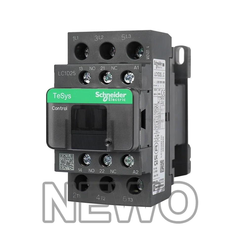 100% New and Original Schneider AC Three-pole Contactor 3P LC1D25B7C LC1D25CC7C LC1D25E7C LC1D25F7CL