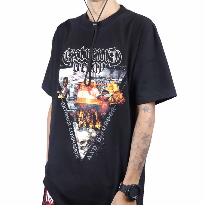Original Tshirt Extreme Decay - Confussion Kaos Boxy Pria
