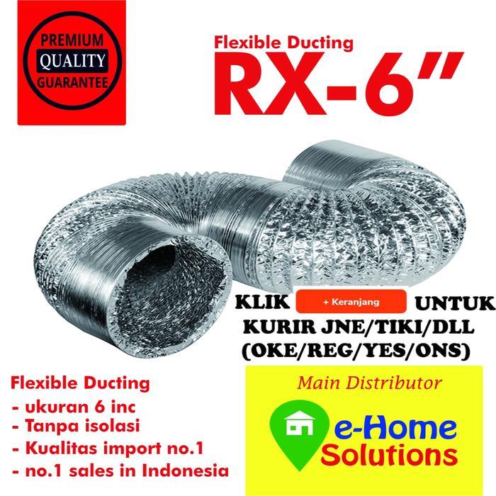 Alumunium selang exhaust 6" flexible duct Hose ducting