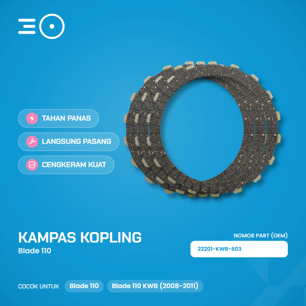 NOXPIT Kampas Kopling Blade 110 Blade 110 KWB 22201-KWB-603
