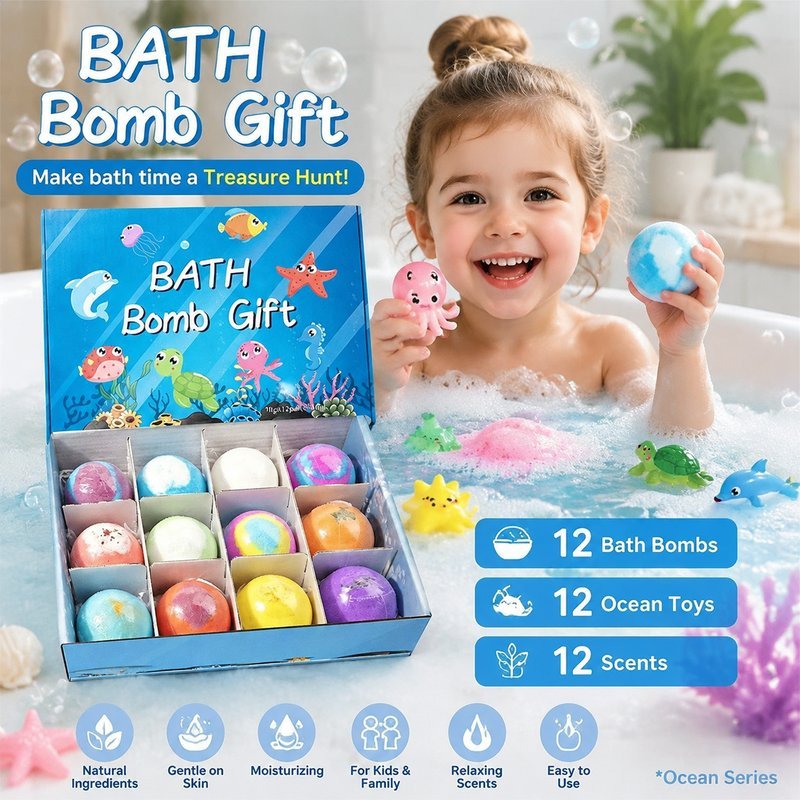 Buble bath anak Bath bomb surprise Bath bomb kids friendly Bath bomb busa melimpah Bath bomb kids su