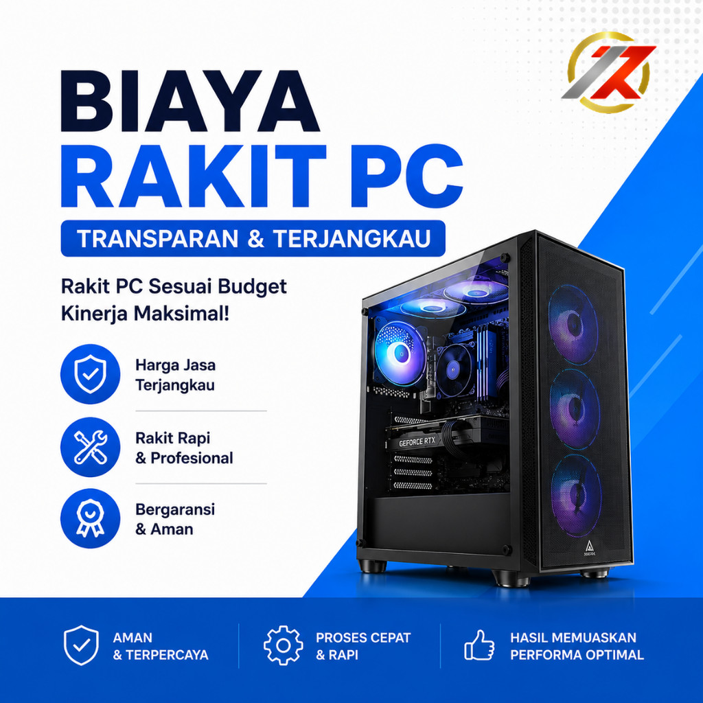 Biaya rakit pc ir computer / instal windows