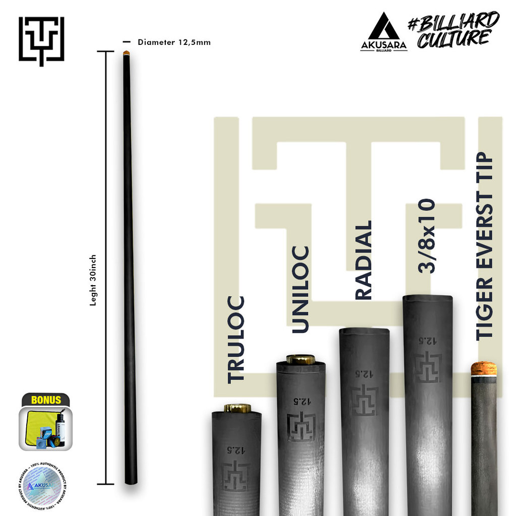 Shaft Fury TY Shaft Carbon Diameter 12.5 New Low Deflection Shaft