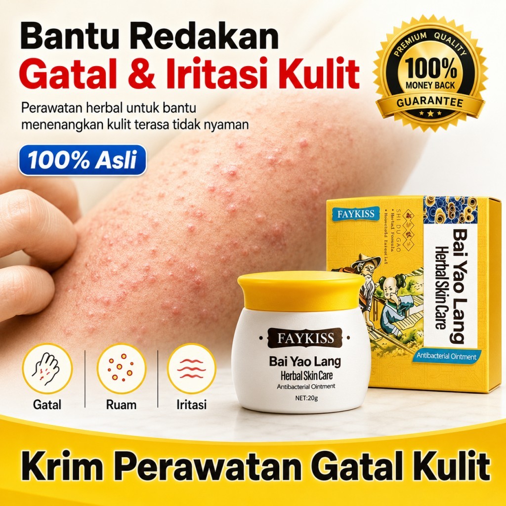 FAYKISS SALEP GATAL ORIGINAL SALEP CINA AMPUH ATASI GATAL ALERGI RUAM DAN PSORIASIS