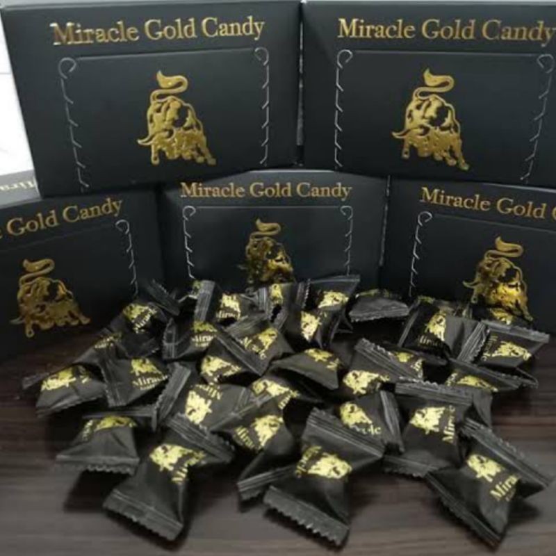 ( Terlaris) ( PROMO) Miracle Gold Candy 100% Original Permen Miracle Gold