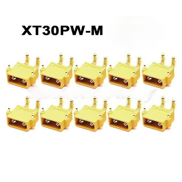 Konektor Connector XT30PW Amass Connector XT30 Male baterai battery lipo rc tanam pcb Golden Head
