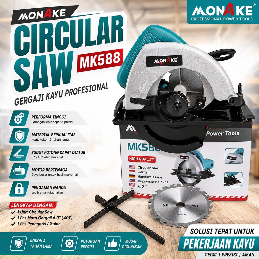 Mesin Circular Saw Maktec MT583 Mesin Circle Maktec Mesin Potong Kayu