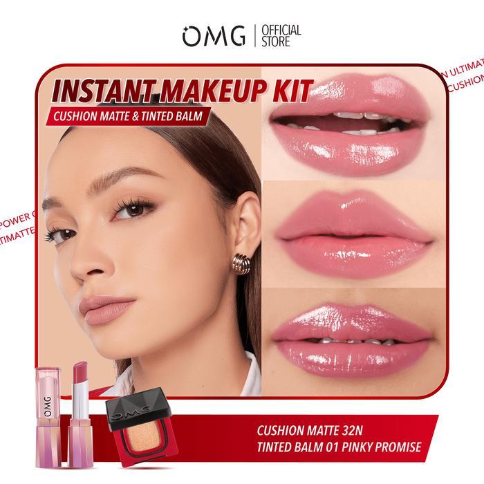 Promo OMG OH MY GLAM Ultimatte Power Cushion MATTE 11 g - Tahan 12 Jam - Ringan - No Oxidation - Fla