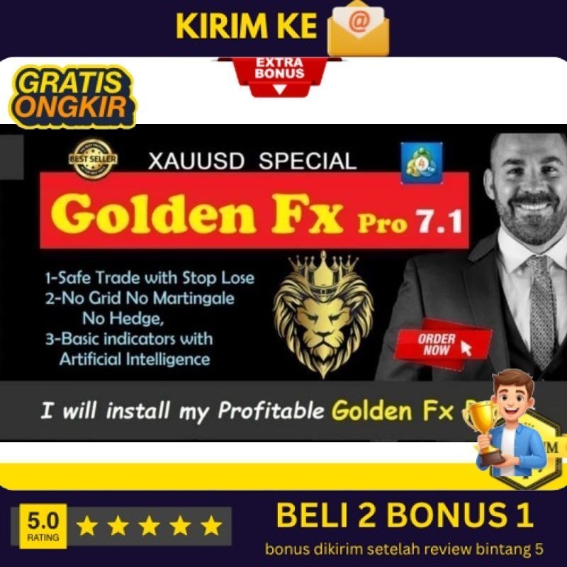 Forex Robot Golden FX Pro 7.1 ( Scelping Single Entry ) (BUKAN BUKU)