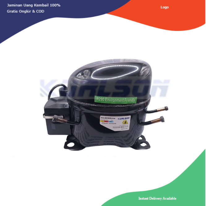 KOMPRESOR COMPRESSOR KURLSON MAL QD65 UHM R290 1/4 PK GEA AB-396T-X CHEST FREEZER  GEA XS-320 CHEST 