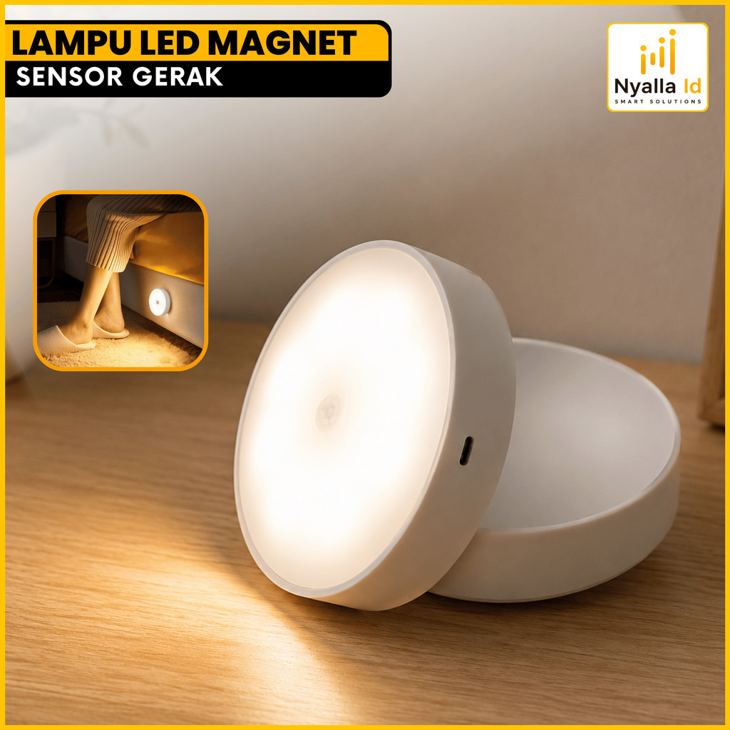 Lampu Sensor Gerak Cahaya Otomatis PORTABLE Lampu Otomatis Sensor Cahaya Lampu Tangga Indoor Sensor 