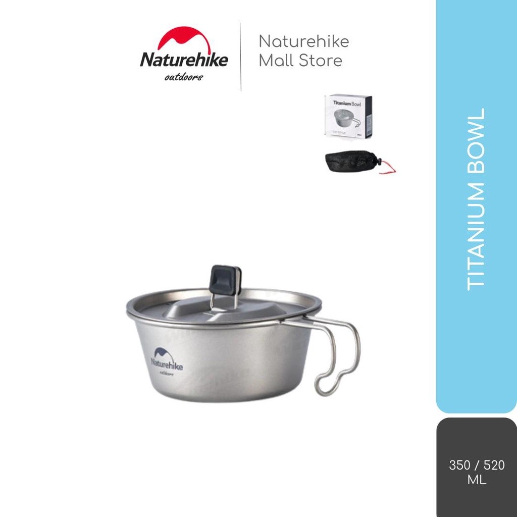 TITANIUM BOWL PANCI / MANGKUK CAMPING ULTRALIGHT NATUREHIKE NH22CJ001