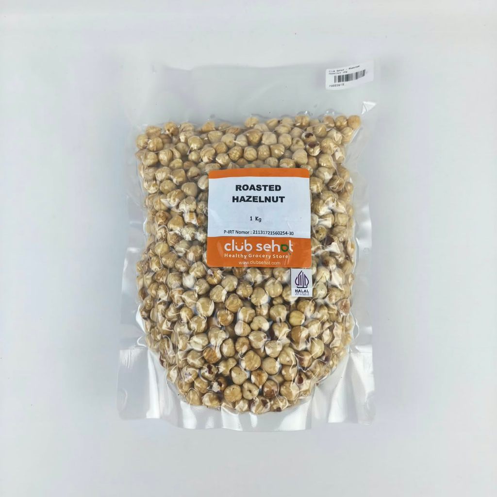 Club Sehat Roasted Hazelnut 1kg | Kacang Hazelnut Panggang Premium | Hazelnut Roasted
